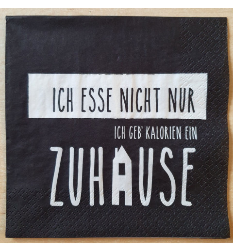 Serviette Kalorien/Zuhause