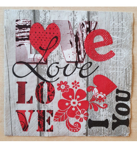 Serviette Love