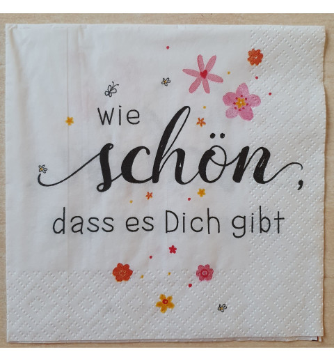 Serviette wie schön dass......