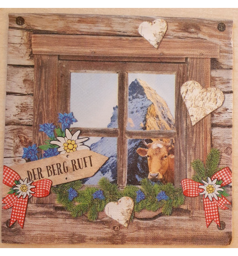 Serviette Der Berg ruft