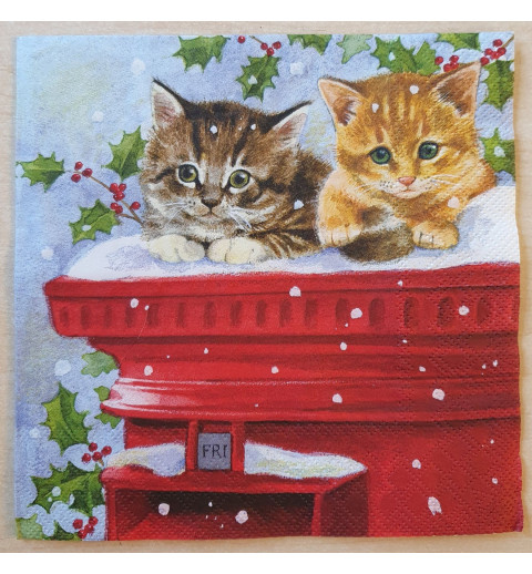 Serviette Katzen