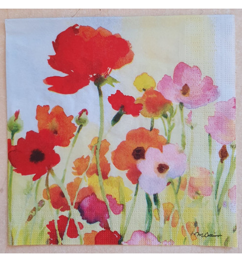 Serviette Mohn