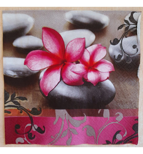 Serviette Orchideen