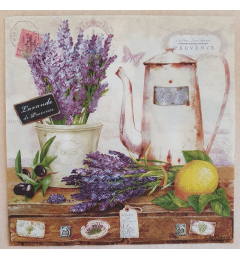 Serviette Lavendel