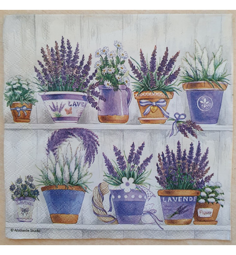 Serviette Lavendel