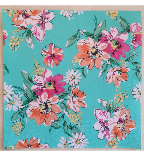 Serviette Blumen