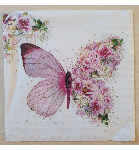 Serviette Schmetterling