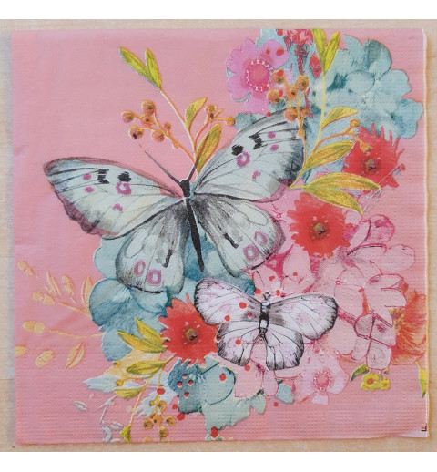 Serviette Schmetterlinge