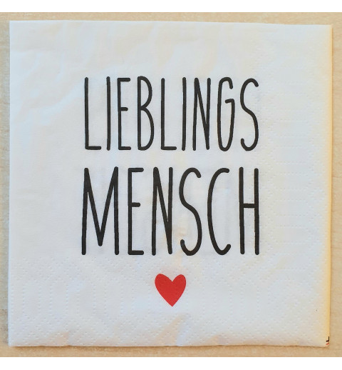 Serviette Lieblingsmensch
