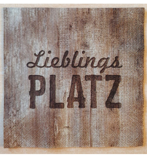 Serviette Lieblingsplatz