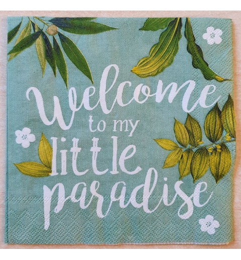 Serviette Welcome..... mint