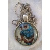 Kette mit Cabochon-Anhänger Eule