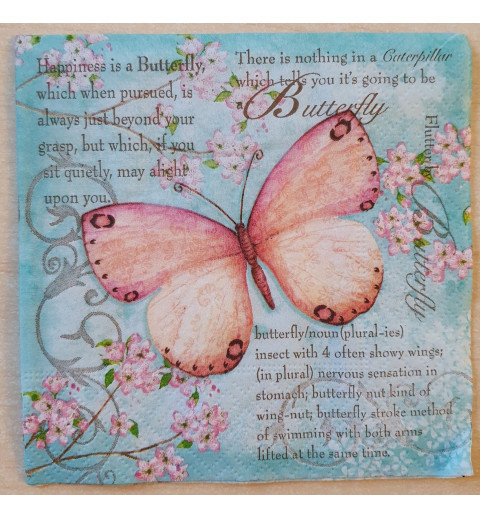 Serviette Schmetterling