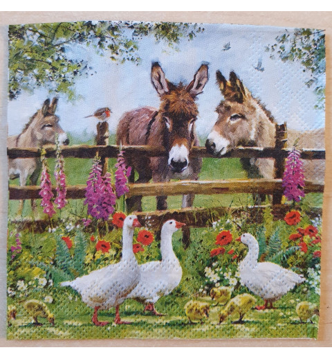 Serviette Esel