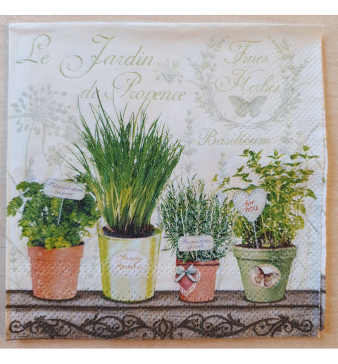 Serviette Kräuter
