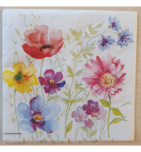 Serviette Mohn