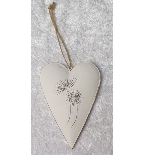 Metall Herz Pusteblume