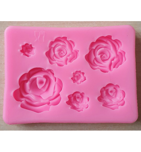 Silikonform Rosen