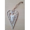 Metall Herz weiss