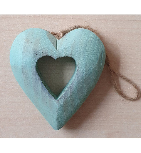 Holz Herz mint