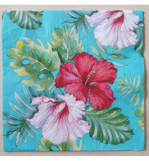 Serviette Tropischer Hibiskus