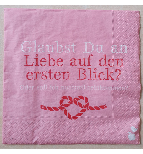Serviette Liebe auf den.....