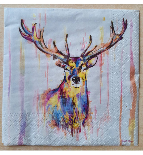 Serviette Hirsch