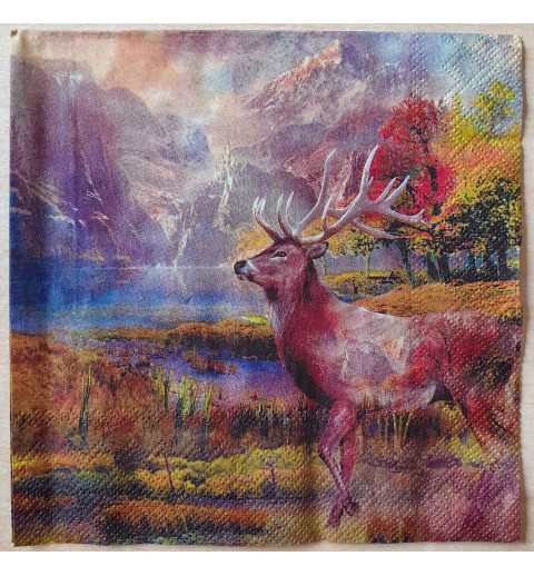 Serviette Hirsch