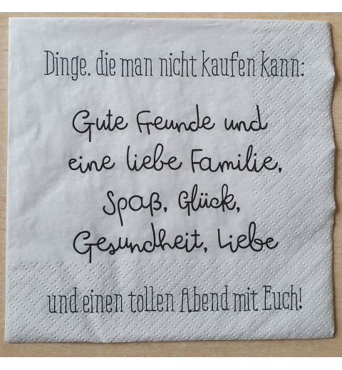 Serviette Gute Freunde.....
