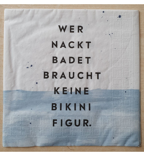 Serviette Wer Nackt.....