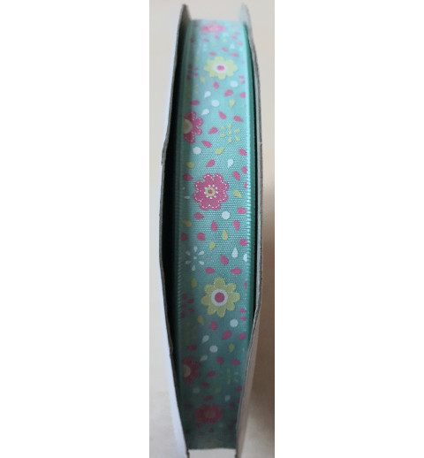 Dekoband Blumen mint