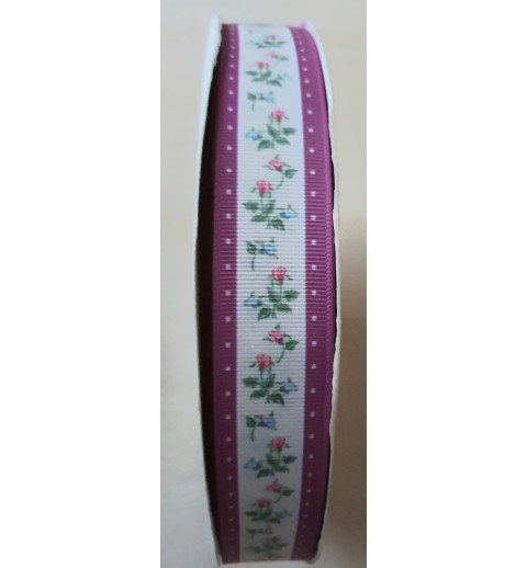Dekoband Rosen magenta