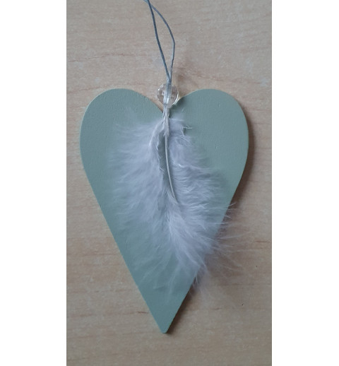 Holz Herz mint
