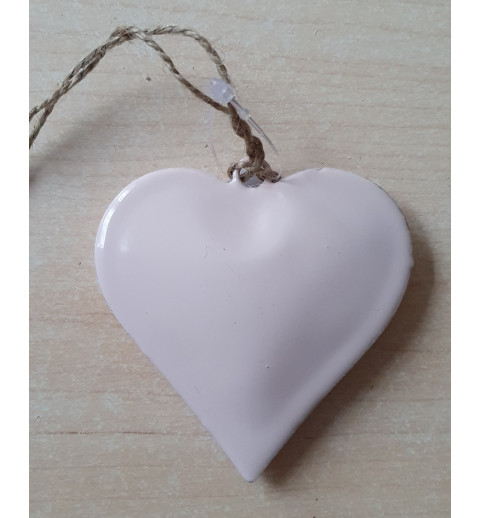 Metall Herz rosa