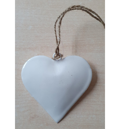 Metall Herz weiss