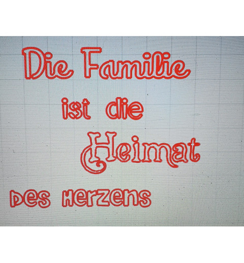 Schablone Familie/Heimat