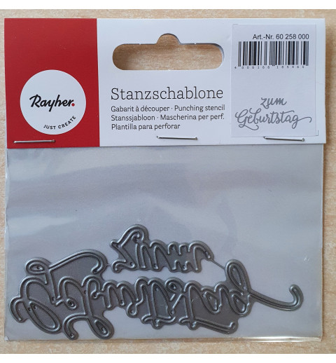 Metall Stanzform zum Geburtstag