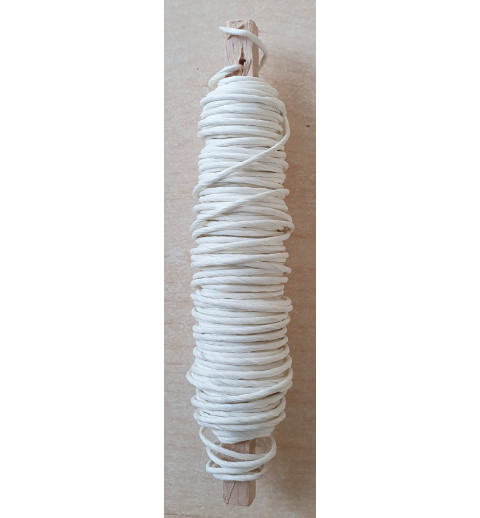 Papierdraht creme-weiss
