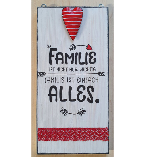 Schild Familie...