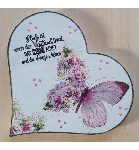Schild Herz stehend