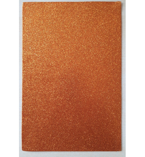 Glitzer Moosgummi orange