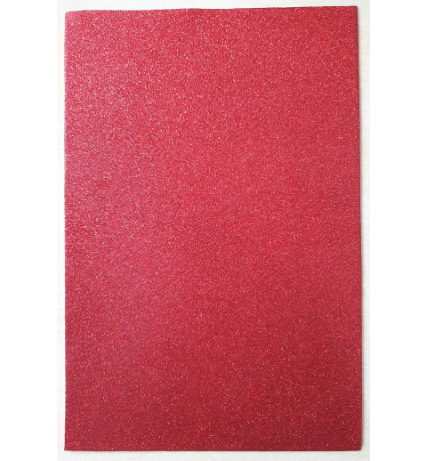 Glitzer Moosgummi rot