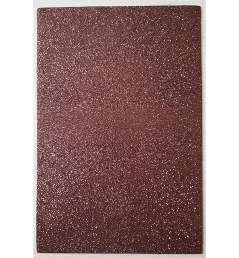 Glitzer Moosgummi braun