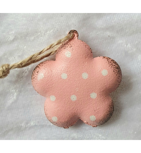Metall Blume rosa