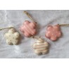 Metall Blume rosa