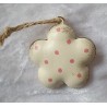 Metall Blume creme