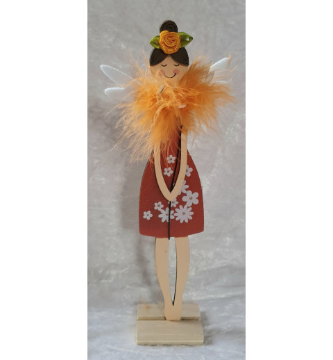 Holz Elfe orange