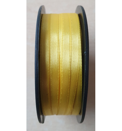 Dekoband Satin gelb