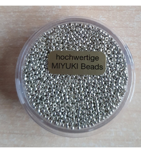 Miyuki Rocailles silber
