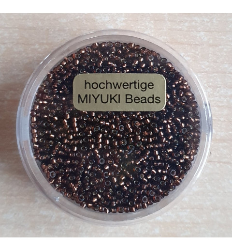 Miyuki Rocailles silverlined smoked topas